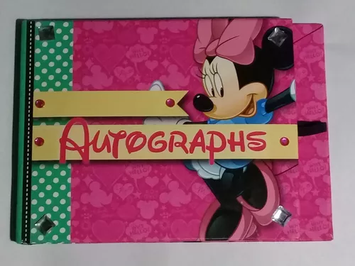 Libreta de autógrafos Disney personalizada