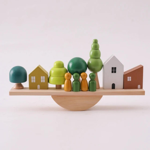 Juguetes Sensoriales Montessori, Bloques Apilables Forest Ho