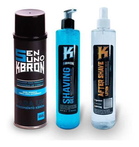 Enfriador, Gel Para Afeitar Y Loción After Shave Kbron Trio5