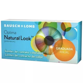 Lente De Contato Colorida Natural Look Uso Anual