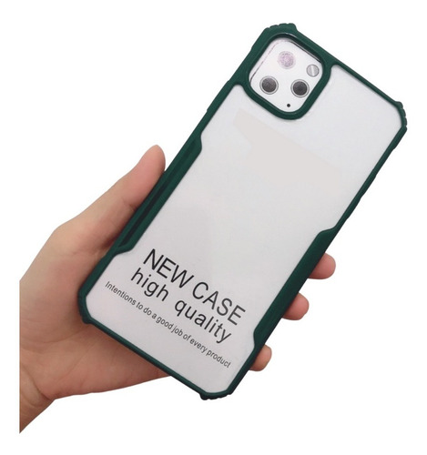Imagen 1 de 7 de Funda Anti Caida Uso Rudo Invisible iPhone 12 Pro Max