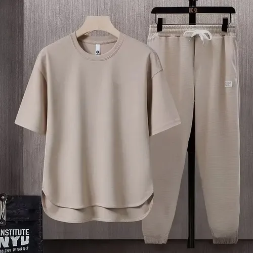 Conjunto De Camiseta Y Pantalones Para Hombre - Estilo Depor