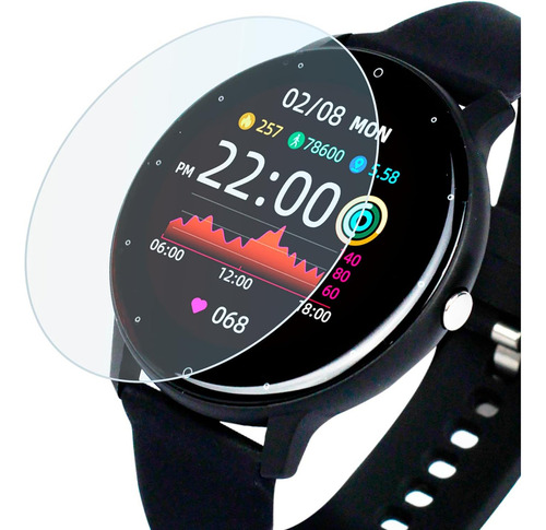 Smartwatch S6 Redondo Faz E Recebe Ligaçao Notificaçao Redes Pulseira Preto