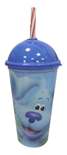 Vaso Plástico Milkshake Con Pajita 500 Ml Las Pistas De Blue