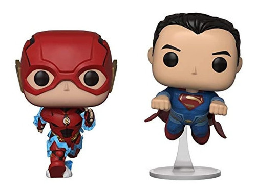 Funko Pop! Dc Justice League Flash And Superman Racing Fall