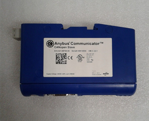 Anybus Communicator Ab7003-b Canopen Slave Cb V. 2.2.1 - Vvm