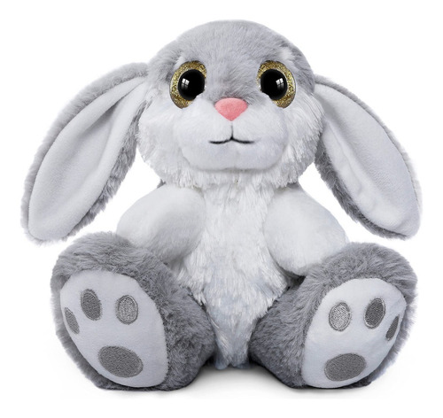 Nleio Peluche De Conejo De Peluche, Conejo De Peluche De 8.. Color Animales De Peluche De Conejo Gris De 8.5 Pulgadas