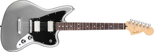 Guitarra Fender Jaguar Blacktop Silver Mexico