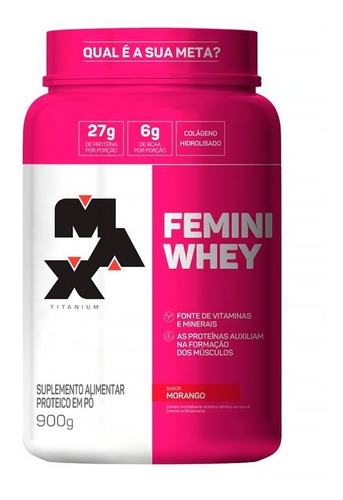 Femini Whey Protein Pote 900g - Max Titanium