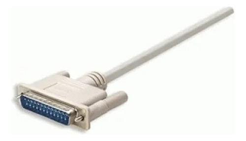 Cable Impresora Db25 Macho - Paralelo Macho 1.8mts Manhattan Color Blanco