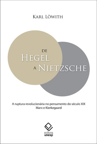 De Hegel a Nietzsche: A ruptura revolucionária no pensamento do século XIX - Marx e Kierkegaard, de Lowith, Karl. Fundação Editora da Unesp, capa mole em português, 2014
