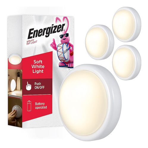 Luz De Grifo Led Energizer, Paquete De 4, Luz De Empuje, Fun