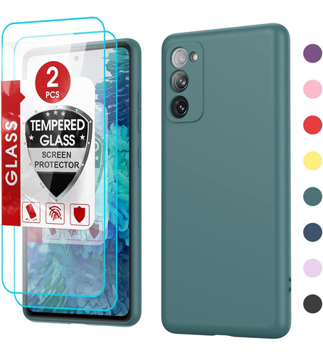 Funda Para Samsung Galaxy S20 Fe / Verde De Silicona