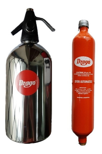 Sifón Drago Nuevo Gastronómico 2 Litros Garantía Oficial Drago + Cápsula De Carga Distribuidores Oficiales