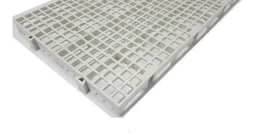 50 Pisos Plastico Branco Estrado Plast 50x25cm Multi Canil