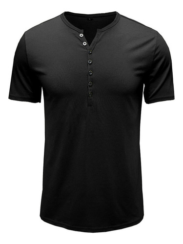 Camiseta Transpirable Cómoda Con Cuello Redondo Para Hombre