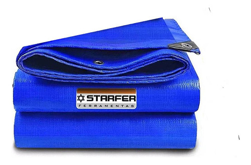 Lona Pesada Azul Impermeável Proteção Uv 4x4 105g Starfer