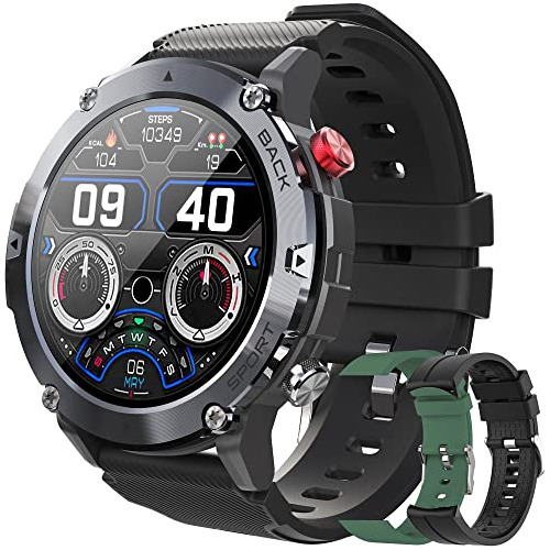 Military Smart Watch For Men(call Receive/dial), Outdoo...