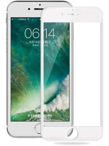 Protector Pantalla Vidrio Híbrido iPhone 6 Irrompible Blanco