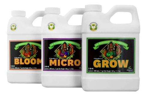 Advanced Nutrients Micro Grow Bloom 500ml Bases Vege Y Flora