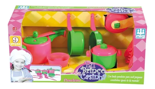 Kit Jogo De Cozinha Infantil Completo Para Comidinha Le Chef