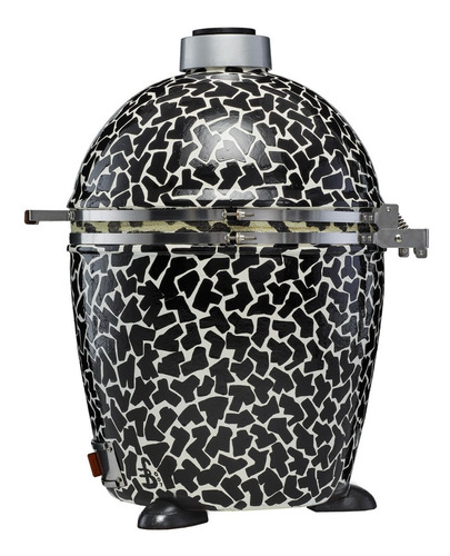 Imagen 2 de 10 de Parrilla Kamado Kb10 Ahumador Premium Art Mo Blanco Y Negro