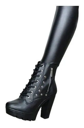 Botas rockeras online tacon