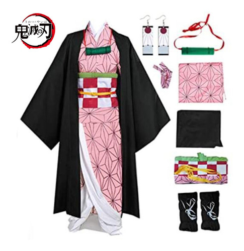 Disfraz De Cosplay Pendientes Kamado Nezuko Kamado