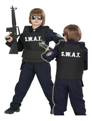Fwefww Disfraz De Chaleco Antibalas Y Gorra Swat