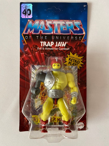 Trapjaw Motu Origins Retro Mattel Wave 10 Trap Jaw Unpunched (Usado)