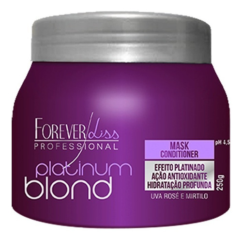Imagem 4 de 4 de Forever Liss Kit Matizador Platinum Blond - Shampoo + Mask