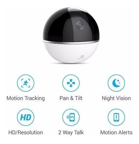 Cámara De Seguridad Ip Ezviz C6t 360° Wifi Pt