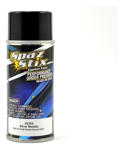 Spaz Stix  Silver Metallic  Backer Spray Paint (3.5oz)