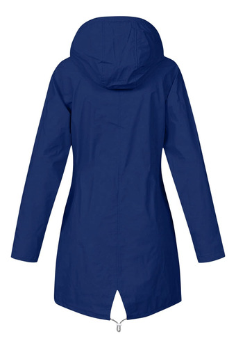 Abrigo Para Mujer, Talla Grande, Impermeable, Largo, Con Cap