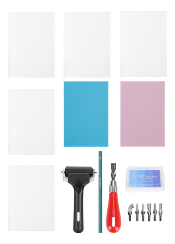Kit Para Hacer Sellos De Goma, Juego De Grabado En Bloque Pa