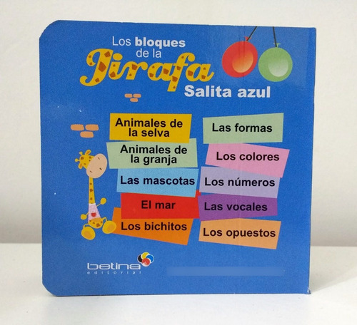Imagen 6 de 8 de Lote 10 Libros Para Bebe - Los Bloques De La Jirafa Azul