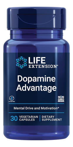 Life Extension, Ventaja De La Dopamina, 30 Cápsulas Sabor Sin Sabor