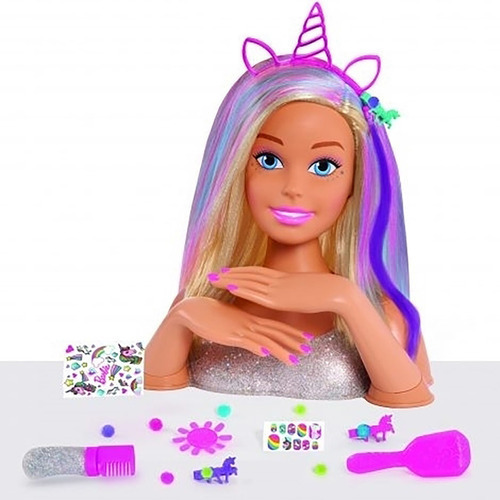 Barbie, Cabeza De Peinado - Look Luminoso
