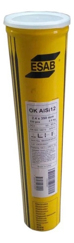 Eletrodo Aluminio Caixa 2kg 2,4mm Esab Alsi5
