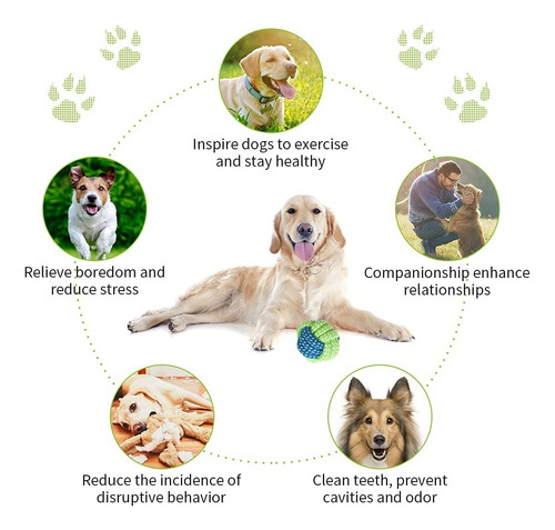 Imagen 7 de 8 de Set 10 Juguetes Para Mascotas, Pelota De Cuerda, Disco Y Más