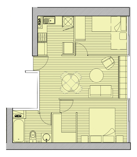 Arriendo Excelente Dpto 2d+1b, Estación Central