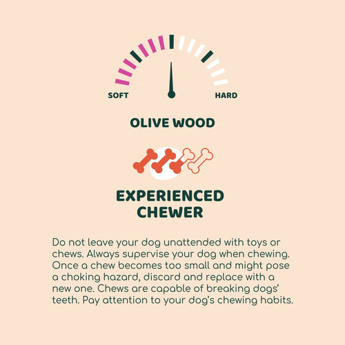 Dog Chew Little Loyals, Madera De Olivo 100% Natural De Prim