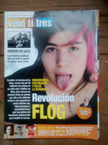 Revista Veintitres 2009 Revolucion Flog Cumbio Madonna Cuba