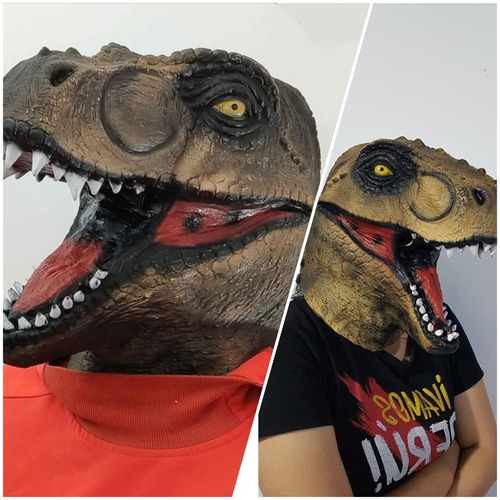 Máscara Dinosaurio Importada Antialérgica Halloween.