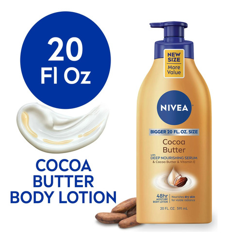 Crema Nivea Cocoa Butter Con Vitamina E 591ml De Usa Orig