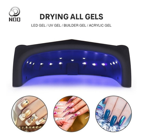 Cabina Uñas 45w Uv-led Con Sensor Automatico Manicuria Gel Color Rosa O Blanco Segun Stock