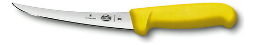 Cuchillo Victorinox Fibrox Desossa, hoja curva, 15 cm, color amarillo