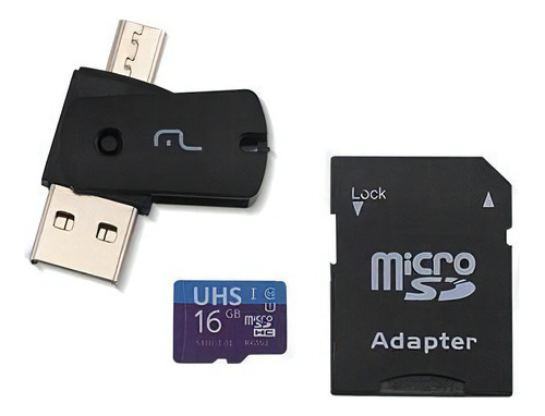 Kit 4 Em 1 Cartão De Memória Ultra High Speed-i + Adaptado