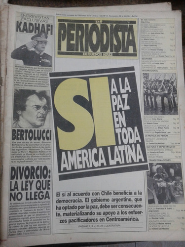 El Periodista De Buenos Aires Nº 11 * Noviembre 1984 *