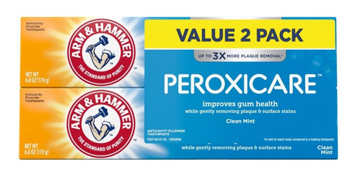 Arm & Hammer Peroxicare Pasta Dental 170grs. 2pk.*importado*